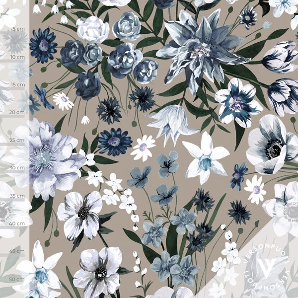 Ritarinkannus (light blue / greige) tricot